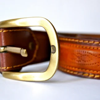 Ceinture en cuir tanné végétal Bastide