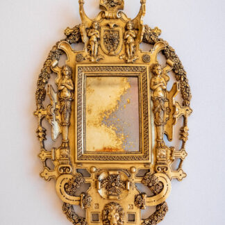Miroir rond en rotin Soleil d'Arles