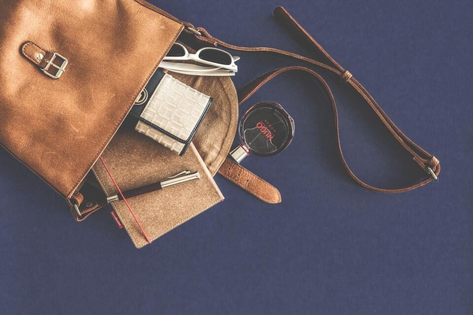 Portefeuille en cuir végétal Ombre