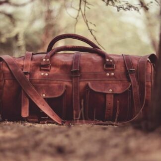 Sac cabas en cuir pleine fleur Gaspard