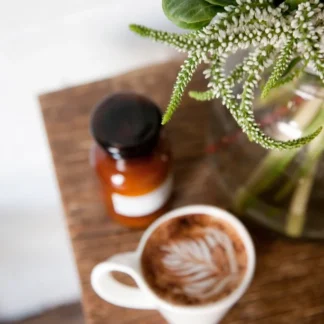 Service à café en grès Argile, 6 tasses