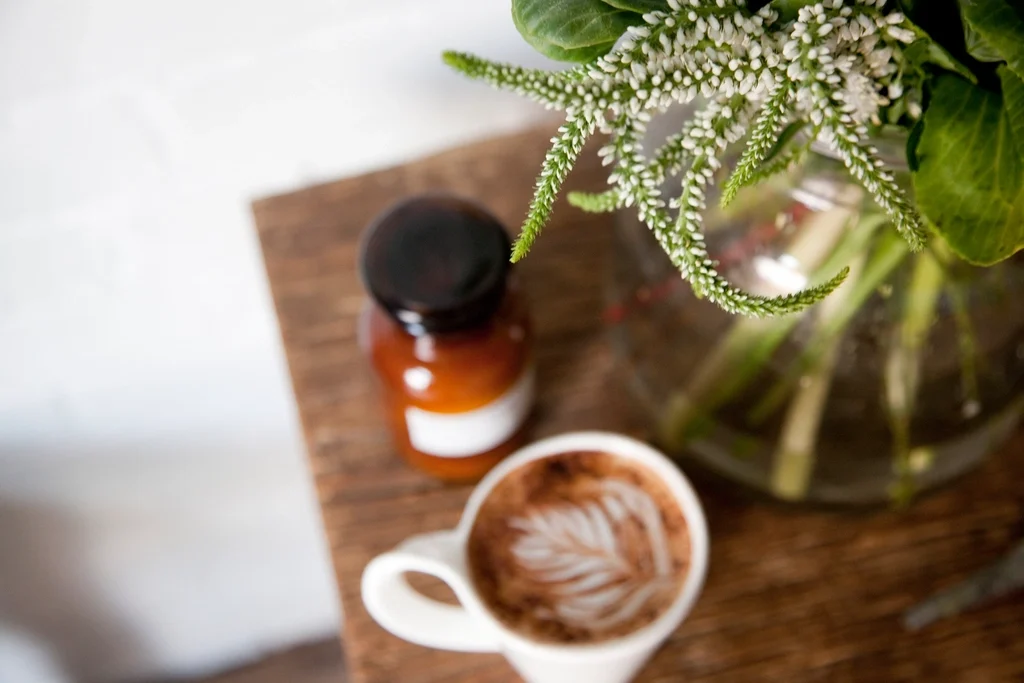 Service à café en grès Argile, 6 tasses